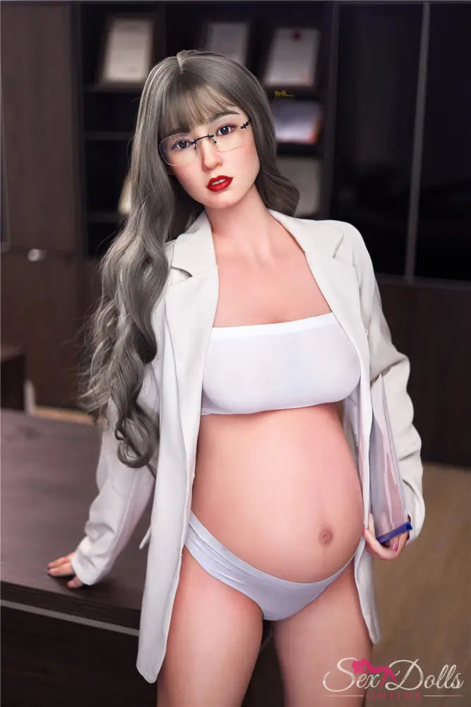 BLOSSOM BETTY – Pregnant Silicone Sex Doll 158cm S7