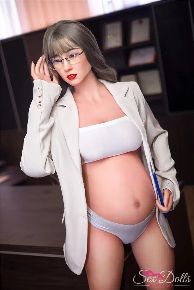 BLOSSOM BETTY – Pregnant Silicone Sex Doll 158cm S7