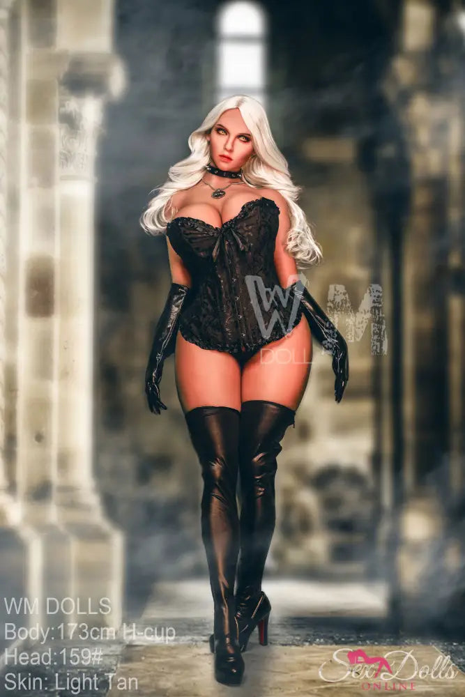 LIVIAN – WM 173cm H cup Naughty Leather Siren sex doll with #159 B S-TPE