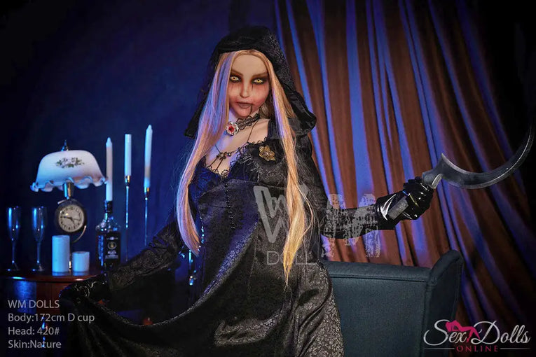 MORVANA – 172cm D-cup Halloween Fantasy seductress sex doll WM172D420#halloween with Head #420 S-TPE