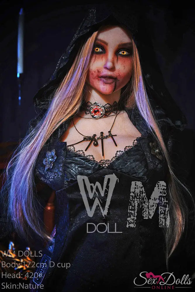 MORVANA – 172cm D-cup Halloween Fantasy seductress sex doll WM172D420#halloween with Head #420 S-TPE
