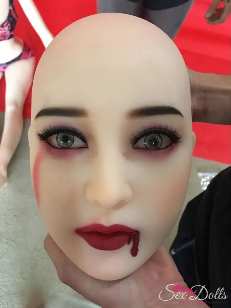 RAVENNA – 158cm D-Cup Crimson Bite Seductress – #33 Head Halloween Edition Sex Doll S-TPE