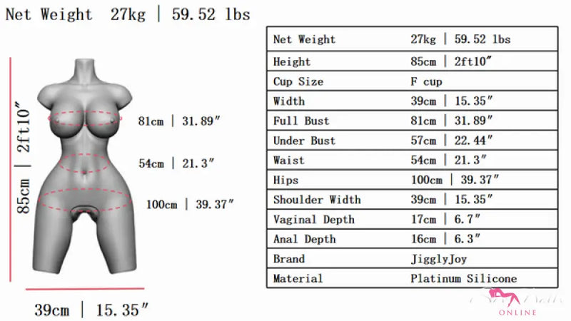 HELEN BODY(JJ23) 85cm – Sexy Wild Temptation 85cm sex doll