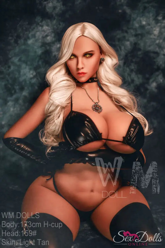 LIVIAN – WM 173cm H cup Naughty Leather Siren sex doll with #159 B S-TPE