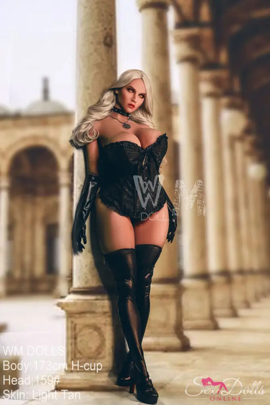 LIVIAN – WM 173cm H cup Naughty Leather Siren sex doll with #159 B S-TPE