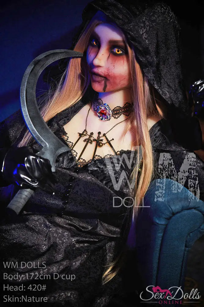 MORVANA – 172cm D-cup Halloween Fantasy seductress sex doll WM172D420#halloween with Head #420 S-TPE