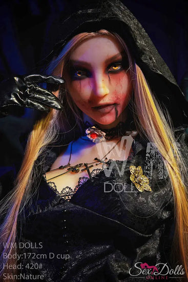 MORVANA – 172cm D-cup Halloween Fantasy seductress sex doll WM172D420#halloween with Head #420 S-TPE