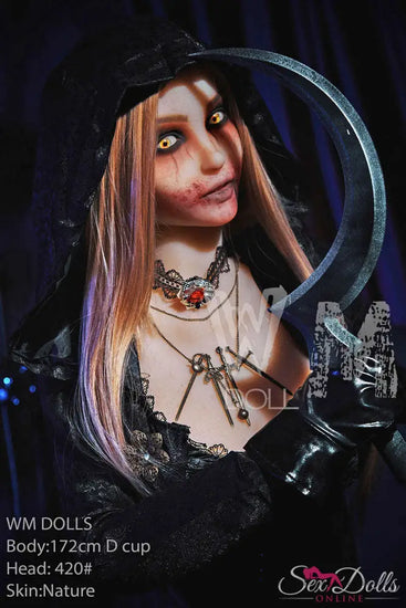 MORVANA – 172cm D-cup Halloween Fantasy seductress sex doll WM172D420#halloween with Head #420 S-TPE