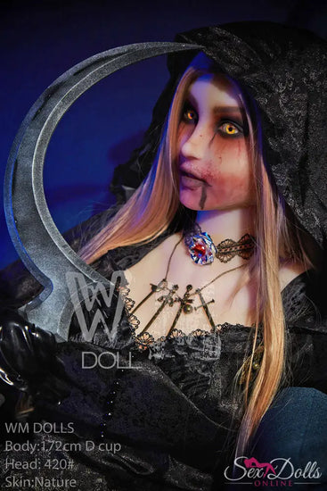 MORVANA – 172cm D-cup Halloween Fantasy seductress sex doll WM172D420#halloween with Head #420 S-TPE
