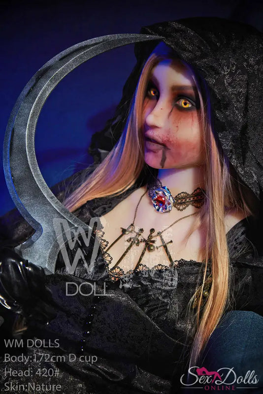 MORVANA – 172cm D-cup Halloween Fantasy seductress sex doll WM172D420#halloween with Head #420 S-TPE