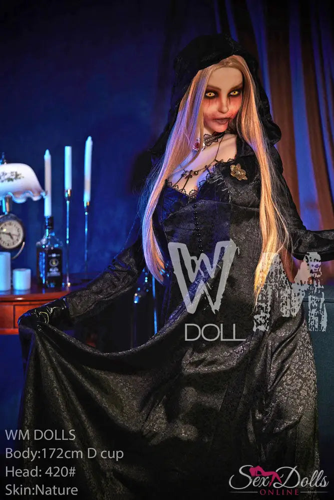 MORVANA – 172cm D-cup Halloween Fantasy seductress sex doll WM172D420#halloween with Head #420 S-TPE