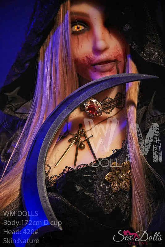 MORVANA – 172cm D-cup Halloween Fantasy seductress sex doll WM172D420#halloween with Head #420 S-TPE