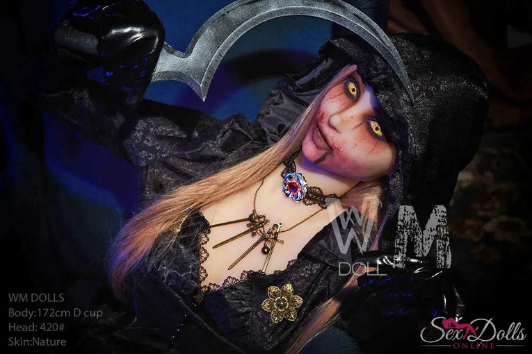 MORVANA – 172cm D-cup Halloween Fantasy seductress sex doll WM172D420#halloween with Head #420 S-TPE