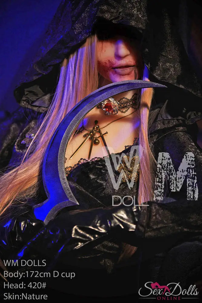 MORVANA – 172cm D-cup Halloween Fantasy seductress sex doll WM172D420#halloween with Head #420 S-TPE