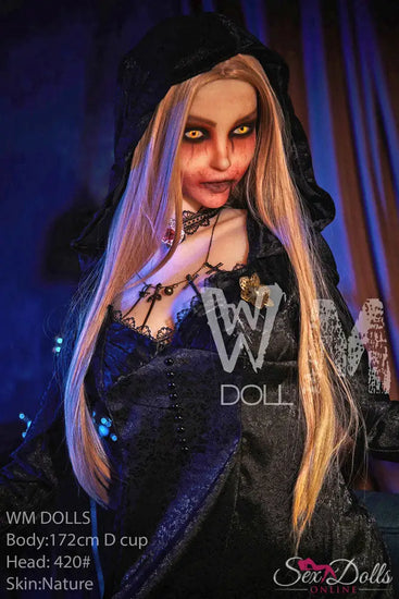 MORVANA – 172cm D-cup Halloween Fantasy seductress sex doll WM172D420#halloween with Head #420 S-TPE