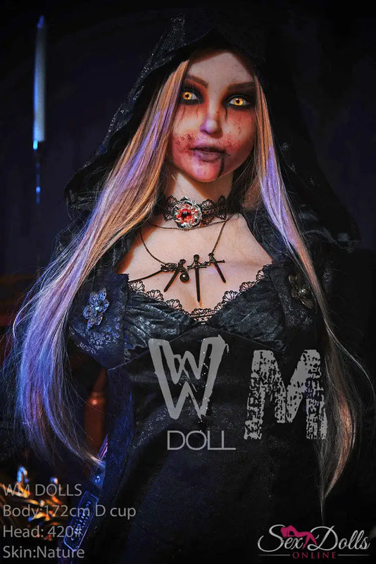 MORVANA – 172cm D-cup Halloween Fantasy seductress sex doll WM172D420#halloween with Head #420 S-TPE