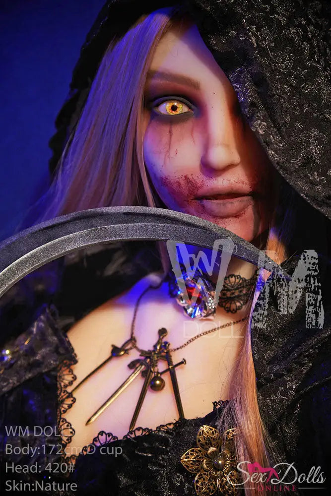 MORVANA – 172cm D-cup Halloween Fantasy seductress sex doll WM172D420#halloween with Head #420 S-TPE