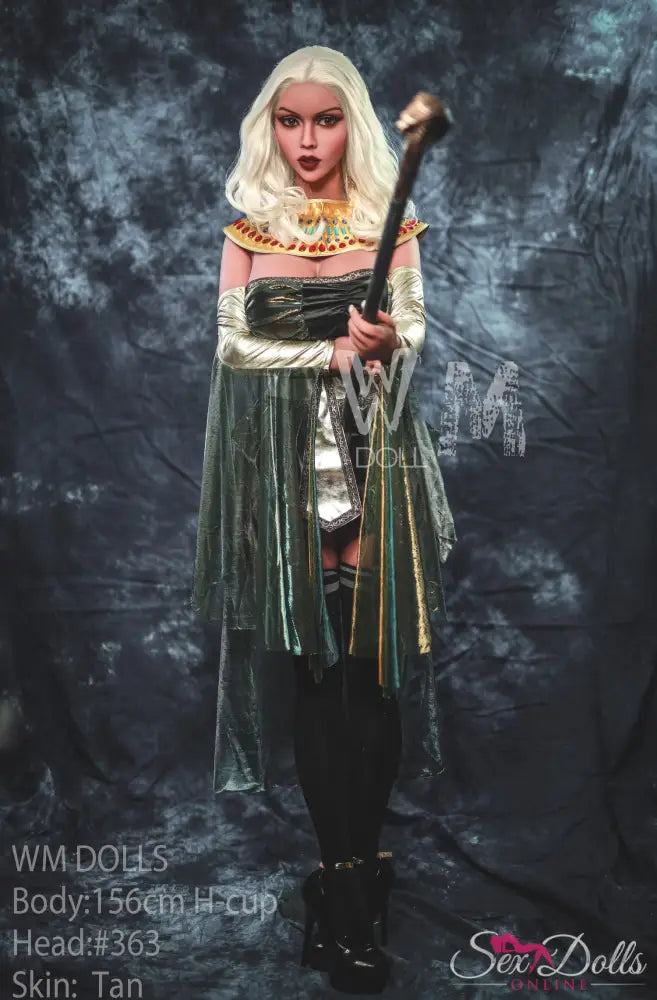 NEFIRA – 156cm H-Cup Golden Pharaoh Seductress – #363 head Egypt style S-TPE