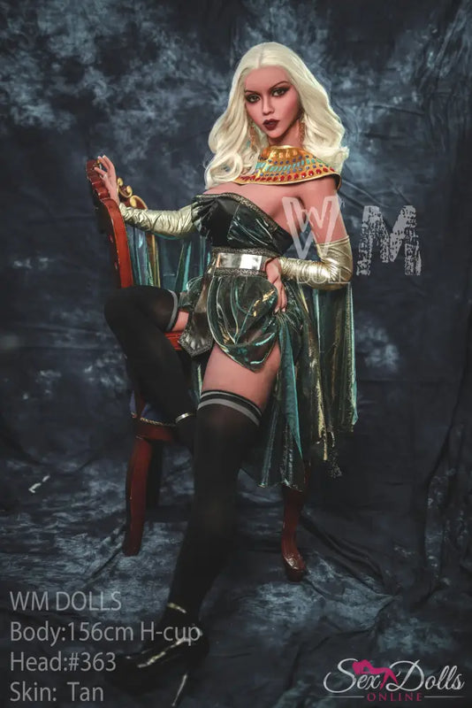 NEFIRA – 156cm H-Cup Golden Pharaoh Seductress – #363 head Egypt style S-TPE