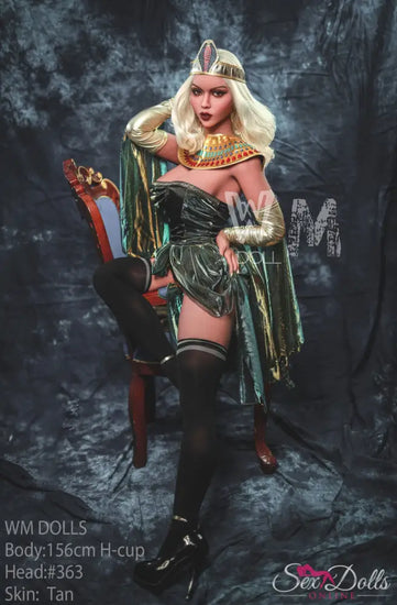 NEFIRA – 156cm H-Cup Golden Pharaoh Seductress – #363 head Egypt style S-TPE