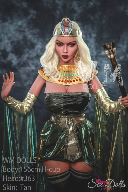NEFIRA – 156cm H-Cup Golden Pharaoh Seductress – #363 head Egypt style S-TPE