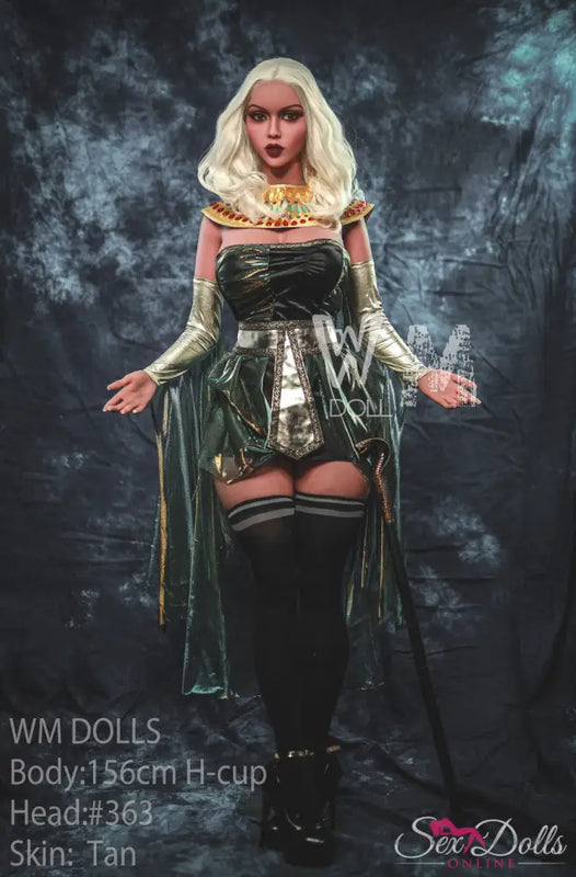 NEFIRA – 156cm H-Cup Golden Pharaoh Seductress – #363 head Egypt style S-TPE