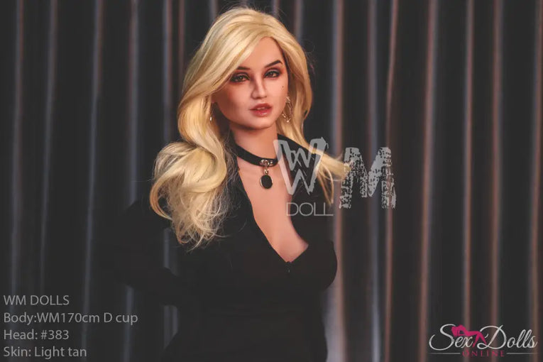 VIONA – 170cm D-cup sex doll Black Dress Temptation – Head #383 S-TPE