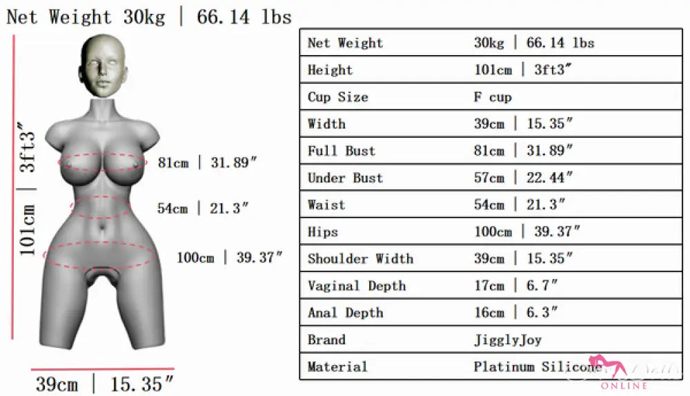 Winnie Body(JJ23) Head(JJ09) 101cm Sex Doll